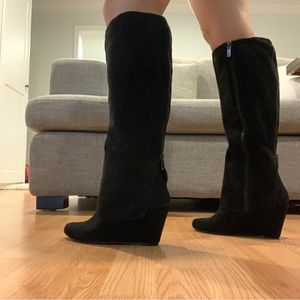 Jessica Simpson Suede wedge boots JS-RALLIE
